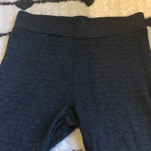 LOFT Grey Pinstriped Leggings